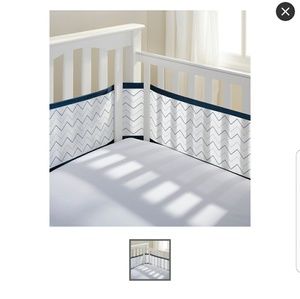 BreathableBaby® Chevron Mesh Crib Liner